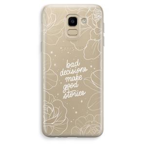 Good stories: Samsung Galaxy J6 (2018) Transparant Hoesje