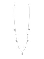 Yoko London collier Petal en or blanc 18ct serti de diamants et de perles - Argent - thumbnail