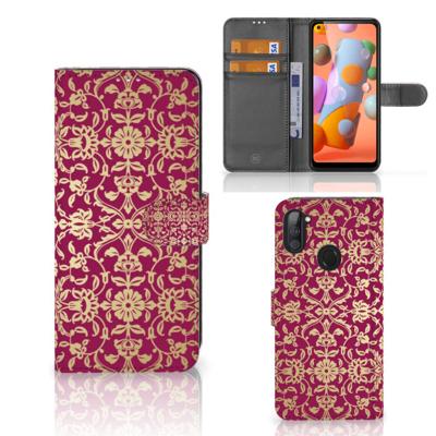 Wallet Case Samsung Galaxy M11 | A11 Barok Pink