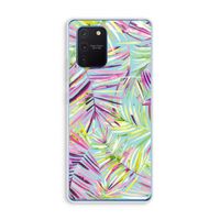 Tropical Palms Blue: Samsung Galaxy Note 10 Lite Transparant Hoesje
