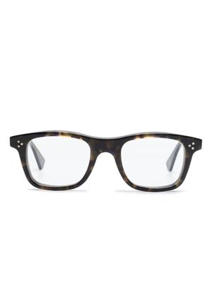 Lesca lunettes de vue carrées à effet écailles de tortue - Noir