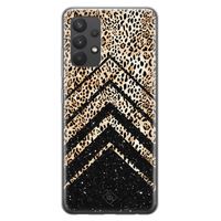 Samsung Galaxy A32 4G siliconen hoesje - Chevron luipaard