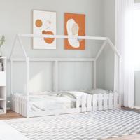 Bedhuis wit massief grenenhout 90x190 cm - thumbnail