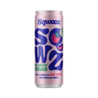SQWZ frisdrank Red Fruits BIO, blikje van 25 cl, pak van 12 stuks