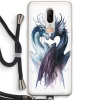 Yin Yang Dragons: OnePlus 6 Transparant Hoesje met koord