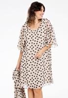 Yoek Jurk POLKA | Beige | Maat 54/56