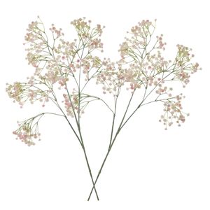 3x stuks kunstbloemen Gipskruid/Gypsophila takken roze 95 cm