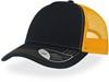 Atlantis AT527 Rapper Canvas Cap - Navy/Yellow - One Size