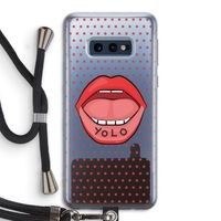 Yolo Denise: Samsung Galaxy S10e Transparant Hoesje met koord