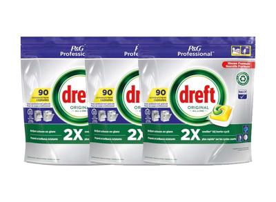 Effectief Krachtige Dreft Original All in One Regular Vaatwastabletten - Lemon - 270 stuks