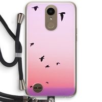 Fly away: LG K10 (2017) Transparant Hoesje met koord