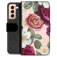 Samsung Galaxy S21+ 5G Premium Wallet Hoesje - Romantische Bloemen