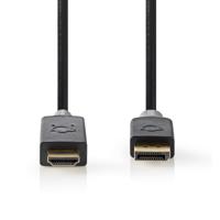 Nedis DisplayPort-Kabel | DisplayPort Male naar HDMI | 3 m | 1 stuks - CCBW37100AT30 CCBW37100AT30 - thumbnail