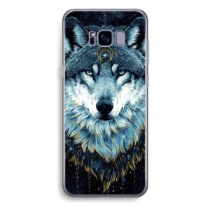 Darkness Wolf: Samsung Galaxy S8 Plus Transparant Hoesje