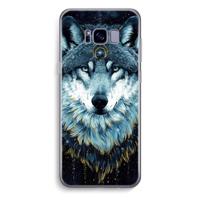 Darkness Wolf: Samsung Galaxy S8 Plus Transparant Hoesje - thumbnail