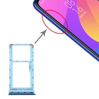 SIM-kaart lade + SIM-kaart lade/micro SD-kaart lade voor Xiaomi mi CC9e/mi a3 (blauw)