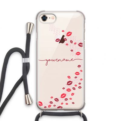 Kusjes: iPhone 7 Transparant Hoesje met koord