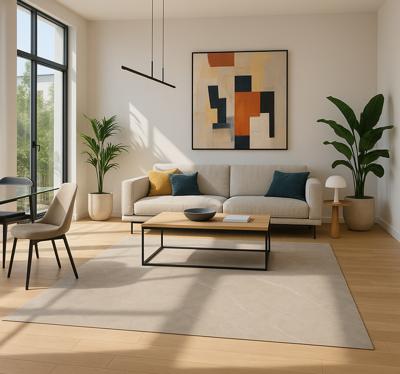 Cement gewone tegel vinyl tapijt woonkamer