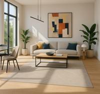 Cement gewone tegel vinyl tapijt woonkamer