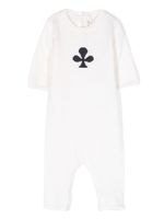 Bonpoint intarsia-motif knitted wool pajamas - Tons neutres