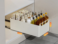 KlimPaws SlideRack - Uitschuifbare Keuken Organizer met Ladegeleider