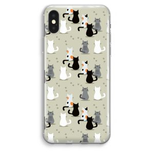 Katten: iPhone XS Max Transparant Hoesje