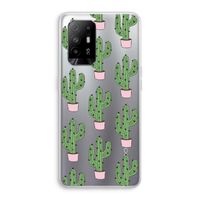 Cactus Lover: Oppo A95 5G Transparant Hoesje