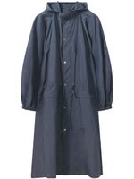 LEMAIRE imperméable boutonné à capuche - Bleu