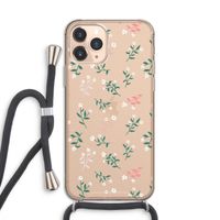 Small white flowers: iPhone 11 Pro Transparant Hoesje met koord