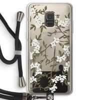 Blossoming spring: Samsung Galaxy A8 (2018) Transparant Hoesje met koord