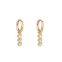 Go Dutch Label Oorringen Zirconia Dots Goud
