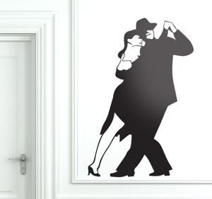 Sticker koppel tango dansers