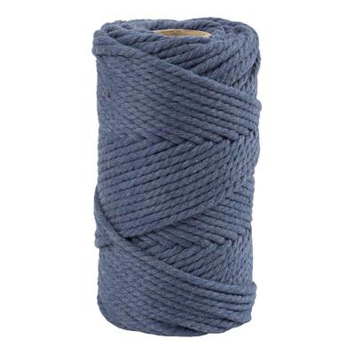 Creativ Company Macrame koord blauw, 55m
