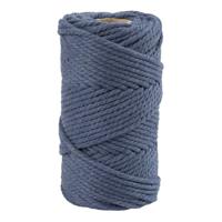 Creativ Company Macrame koord blauw, 55m Creativ Company Macrame koord blauw, 55m