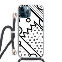 Pop Art #4: iPhone 12 Pro Max Transparant Hoesje met koord