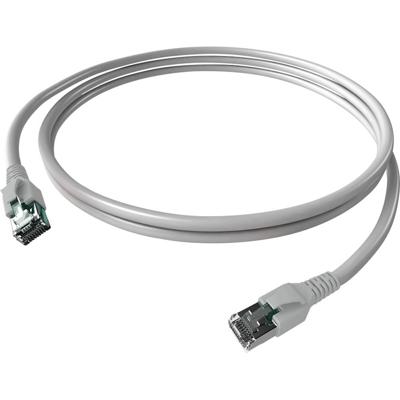 EasyLan FlexBoot Patchkabel Kat.6A, S/FTP, grijs, 0,5 m