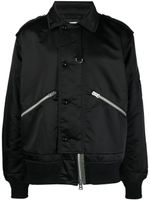 sacai veste bomber à fermeture zippée - Noir