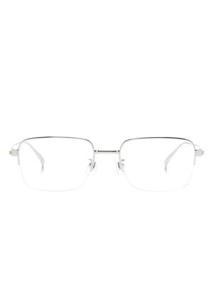 Dunhill lunettes de vue à monture rectangulaire - Argent