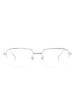 Dunhill lunettes de vue à monture rectangulaire - Argent