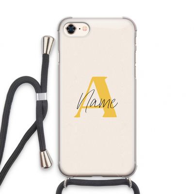 Amber Script: iPhone 8 Transparant Hoesje met koord