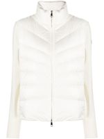 Moncler doudoune à empiècements contrastants - Blanc
