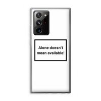 Alone: Samsung Galaxy Note 20 Ultra / Note 20 Ultra 5G Transparant Hoesje