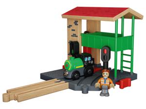 Playtive Houten treinbaan-uitbreidingsset (Wisselhuis)