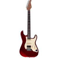 Mooer GTRS Guitars Standard 800 Metal Red Intelligent Guitar met gigbag - thumbnail