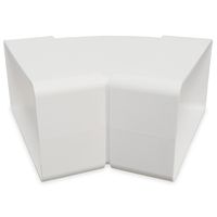 Horizontale bocht 45° - 110x55mm Horizontale bocht 45° - 110x55mm