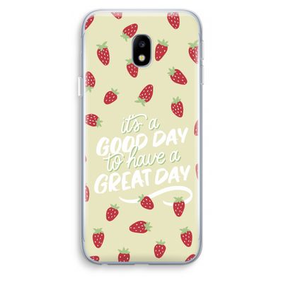 Don't forget to have a great day: Samsung Galaxy J3 (2017) Transparant Hoesje