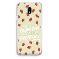 Don't forget to have a great day: Samsung Galaxy J3 (2017) Transparant Hoesje