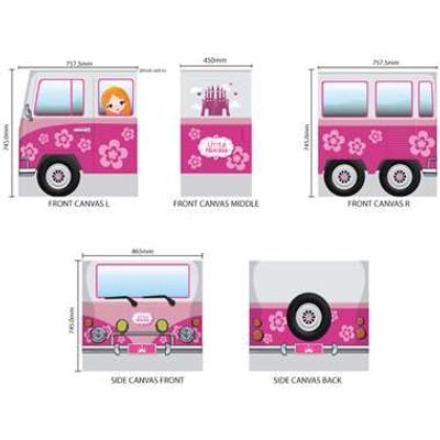 Vipack speelgordijn Little Princess - roze - 196,5x86,5x74,5 cm