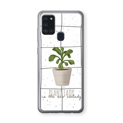 Kamerplant op vensterruit: Samsung Galaxy A21s Transparant Hoesje
