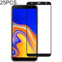 25 stuks volledige lijm volledige cover Screen Protector gehard glas film voor Galaxy J6 PLUS & J4 +